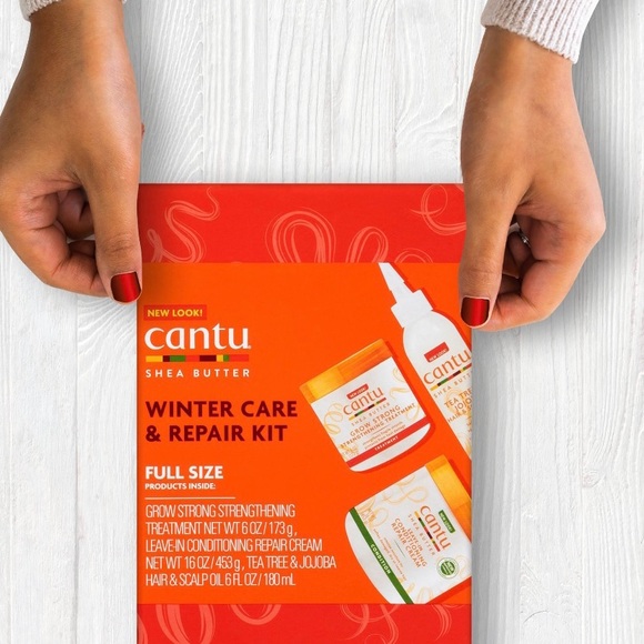 Cantu Shea Butter Winter Repair Kit Treatment Leave-in Conditioner Tea Trea Oil - Picture 8 of 9